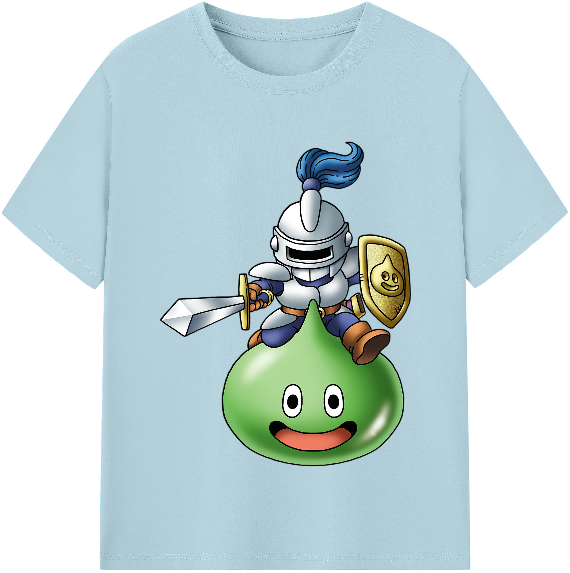 （画像用） ドラゴンクエスト Doragon Kuesuto Dragon Quest 綿100％半袖Tシャツ（フロントプリント）